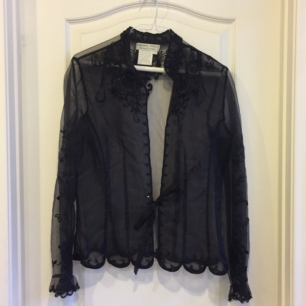 Adrianna Papell Beautiful beaded blouse. Perfect